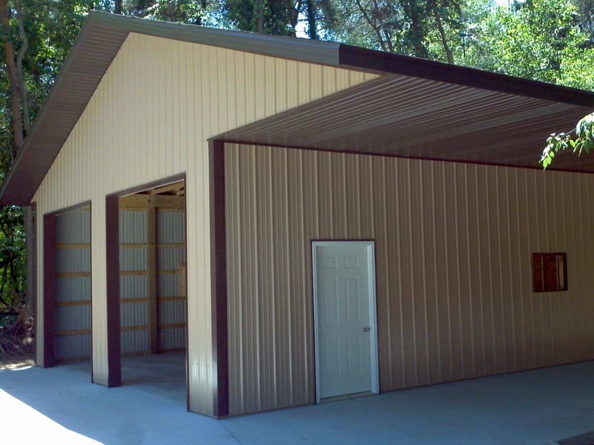 Pole barn construction