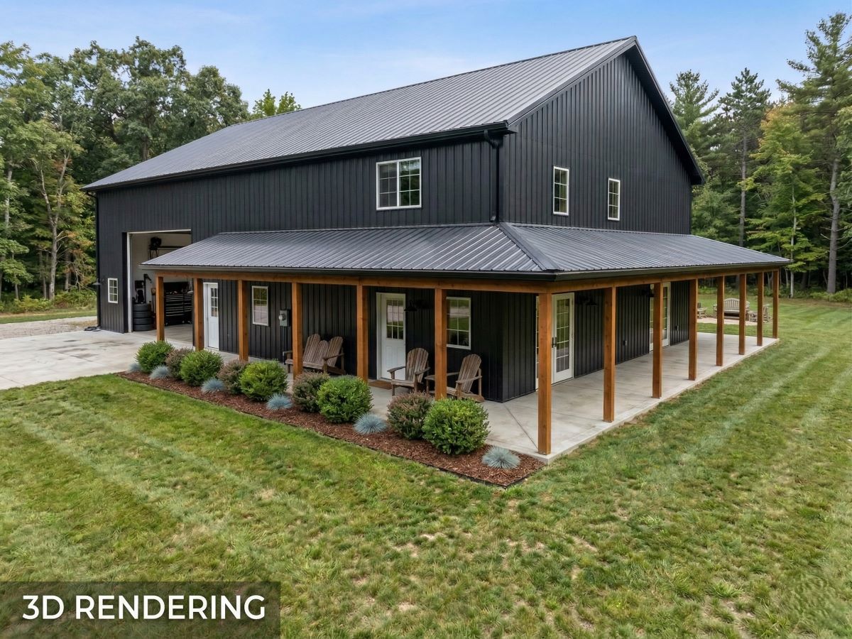 Custom pole barn